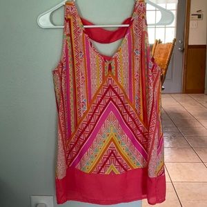 Aztec print top
